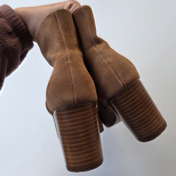 Soludos Midheel Venetian Tan Suede Leather Size 7 - Picture 8 of 10